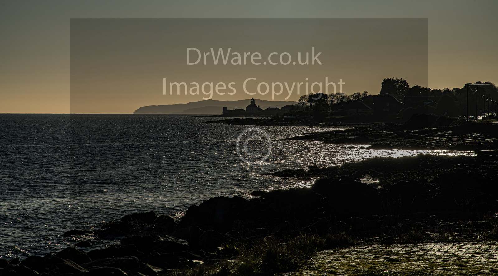 Toward Dunoon silhouette Argyll and Bute Scotland united kingdom Clyde