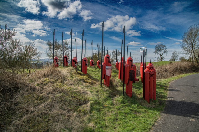 Weld bottle warriors Kilmacolm  Inverclyde scotland cycle track