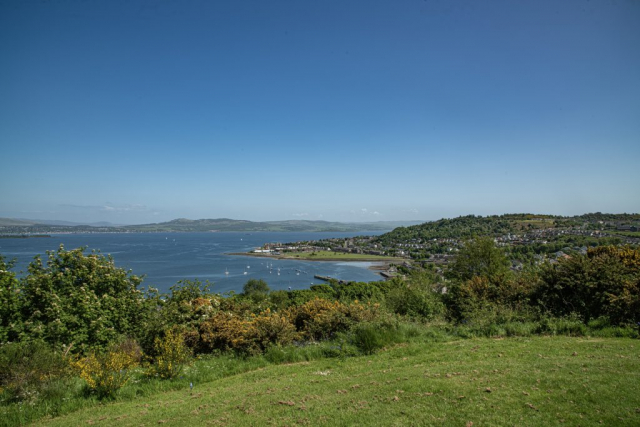 Tower Hill View over Gourock Inverclyde Scotland United Kingdom