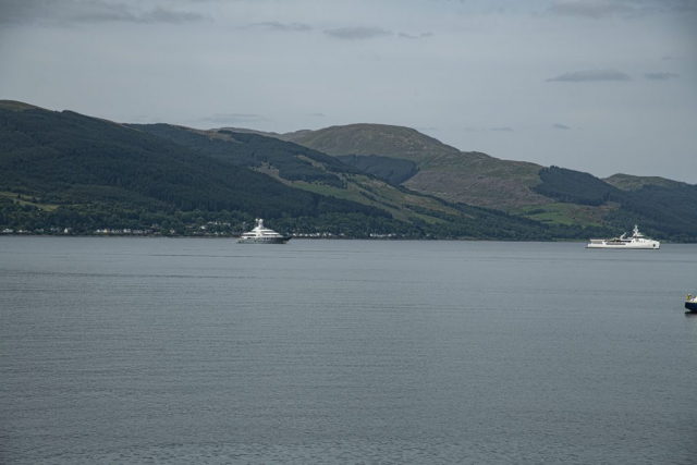 View from Gourock waterfront today Inverclyde Scotland United Kingdom
