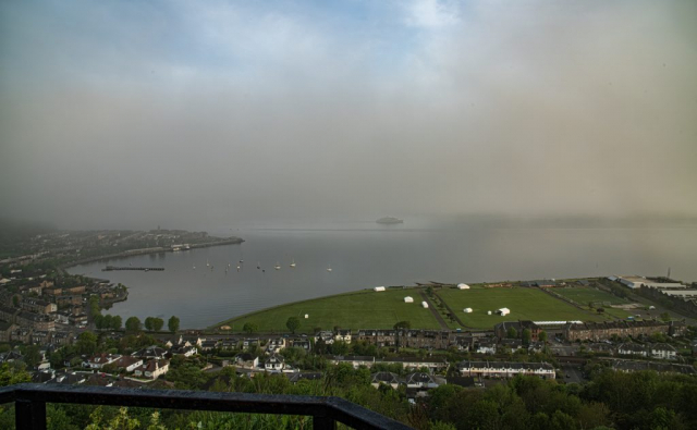 Silver Endeavour Arrive this morning Gourock Greenock Inverclyde Scotland United Kingdom Lyle hill