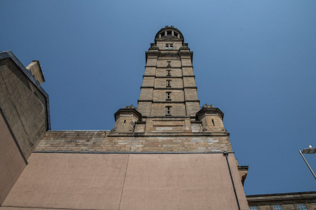 Victoria Tower Greenock Town Buildings Inverclyde Scotland United Kingdom