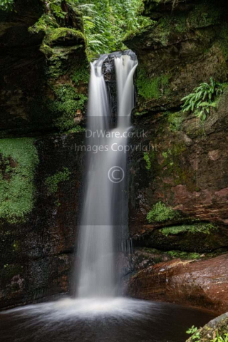 Kelburn country park waterfall Largs North Ayrshire Scotland United Kingdom