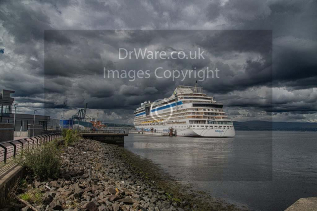Aidabella Greenock cruise terminal Inverclyde Scotland United Kingdom