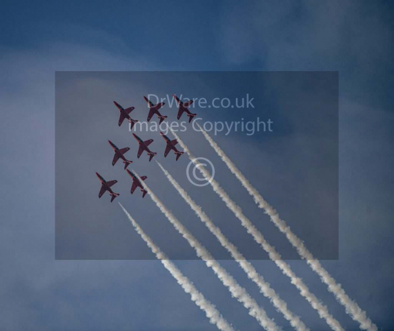 Red Arrows Ayr Air show 2023 north Ayrshire Scotland United Kingdom
