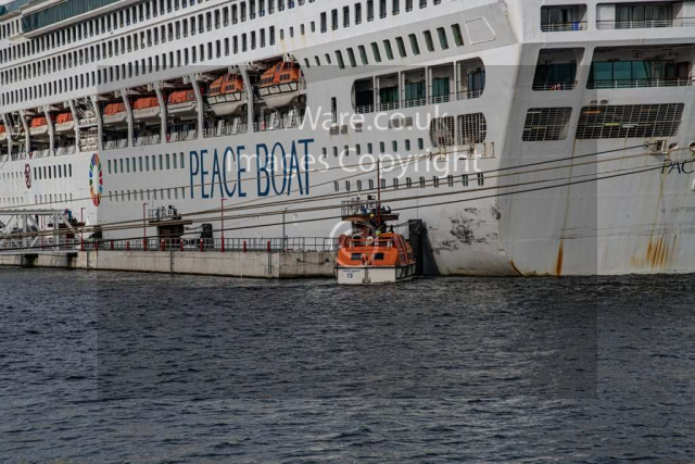 pacific world cruise ship Greenock Inverclyde Scotland last cruise of year 2023