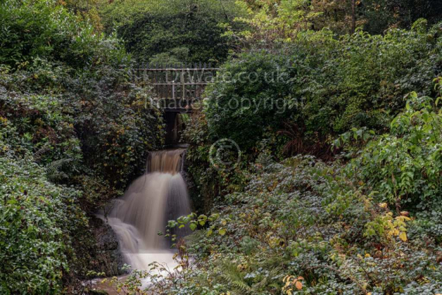Darroch park Gourock waterfall Inverclyde Scotland United Kingdom