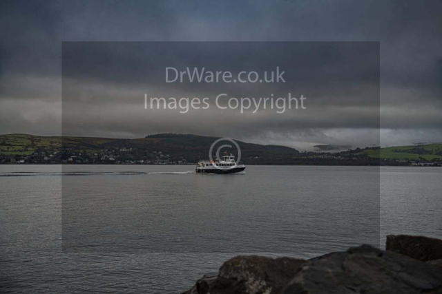 Dunoon ferry from Gourock Inverclyde Scotland United Kingdom Clyde tail o the bank