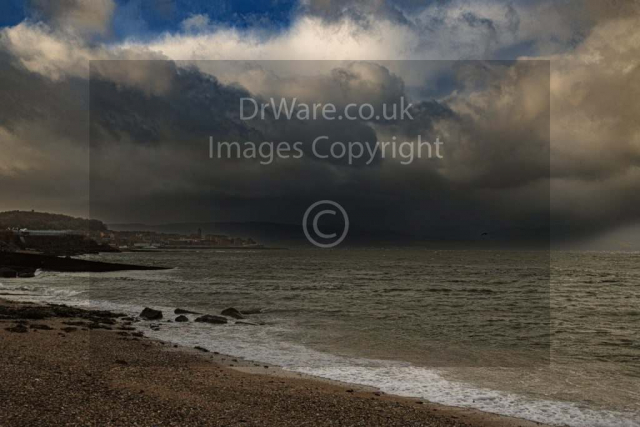 admiralty beach greenock looking towards Gourock Inverclyde Scotland Clyde United Kingdom