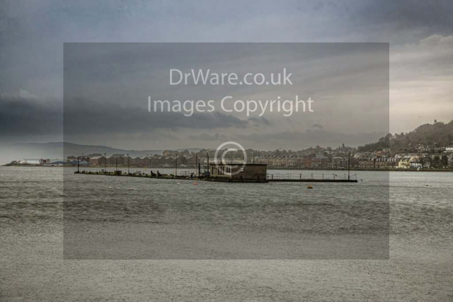 Fare high tide Cardwell Bay old Admiralty pier Gourock Inverclyde Scotland Clyde United Kingdom