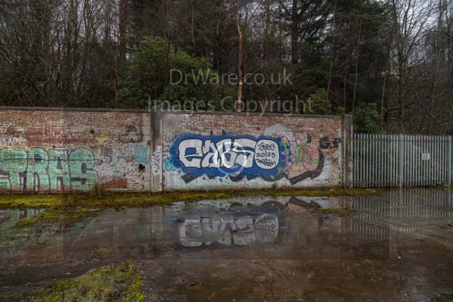Inverkip Powerplant graffiti Inverclyde Scotland United Kingdom