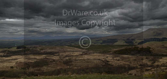 view fromThe Whangie hill Scotland United Kingdom