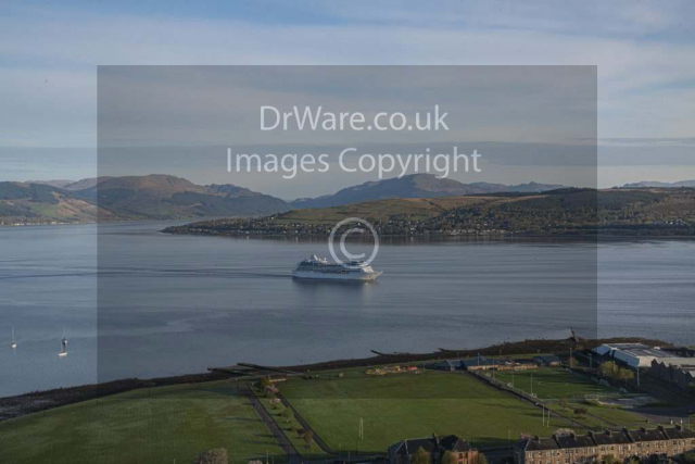 sirena cruise ship arrive Greenock Inverclyde Scotland Clyde United Kingdom