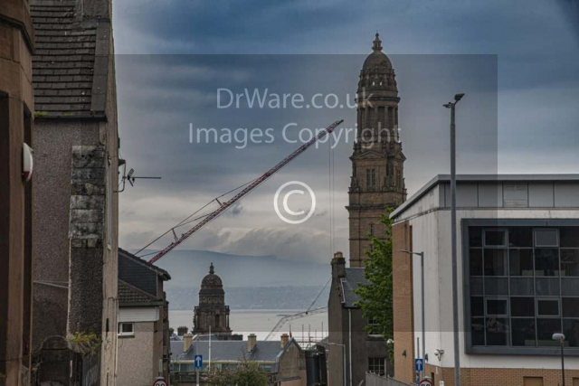 Victoria Tower Greenock town billing Crain Inverclyde Scotland Clyde United Kingdom