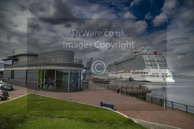 Regal Princess alongside Greenock ocean terminal Inverclyde Scotland United Kingdom