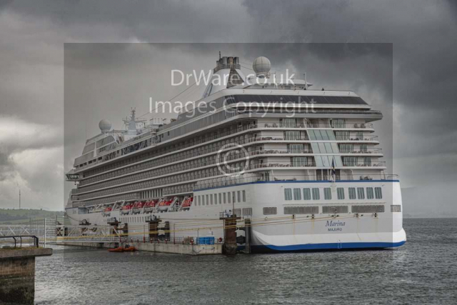 Marina Cruise Ship Greenock Ocean Terminal Inverclyde Scotland Cylde United Kingdom