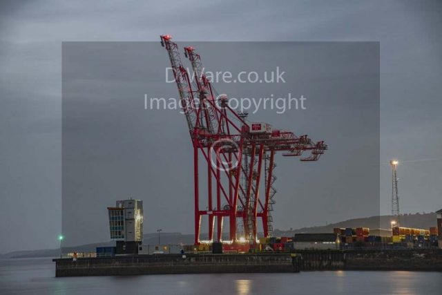 Blue Hour Greenock Esplanade Inverclyde Scotland Clyde United Kingdom