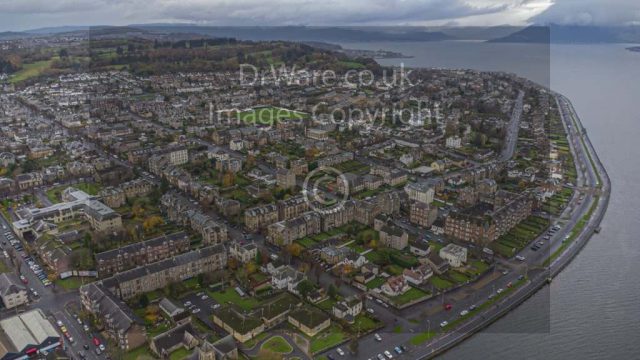 Greenock West from cambell street Inverclyde Scotland Clyde United Kingdom