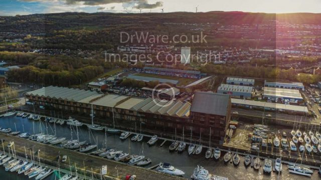 Morton Cappielow From James Watt Dock Greenock Inverclyde Scotland Clyde United Kingdom