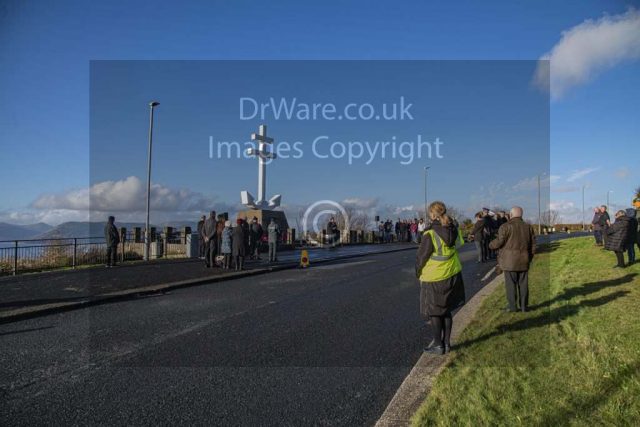 Lyle hill remembrance sunday Greenock Inverclyde Scotland United Kingdom