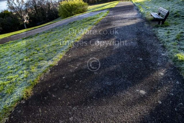 Frost Lyle hill park Greenock Inverclyde Scotland United Kingdom