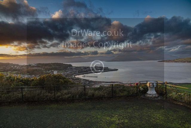 Lyle Hill Greenock before sunset Inverclyde Scotland Clyde United Kingdom