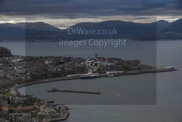 Gourock from Lyle Hill Grenock Inverclyde Scotland Clyde United Kingdom