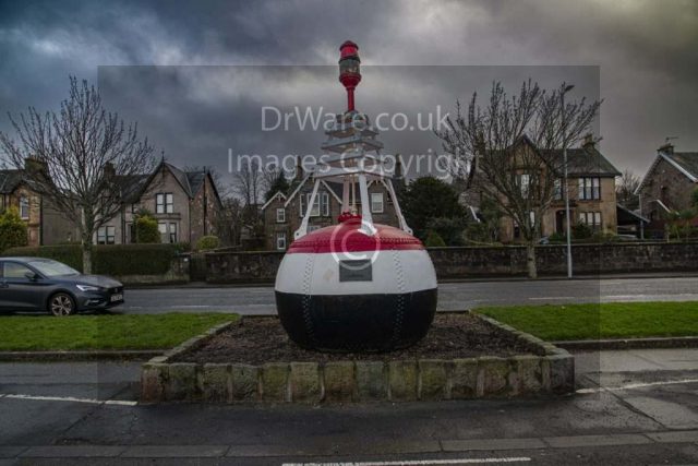 Greenock esplanade frist navgsional buoy on clyde Inverclyde Scotland United Kingdom