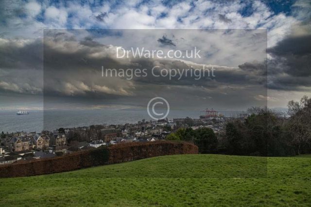 View From Lyle Hill Park Greenock Inverclyde Scotland Clyde United Kingdom