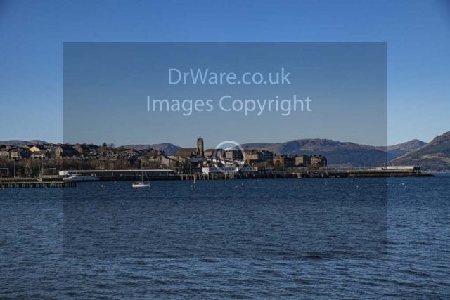 Gourock from Greenock Battery Park Inverclyde Scotland Clyde United Kingdom