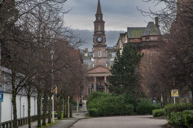 William St, Greenock Inverclyde Scotland mid Kirk chruch United Kingdom