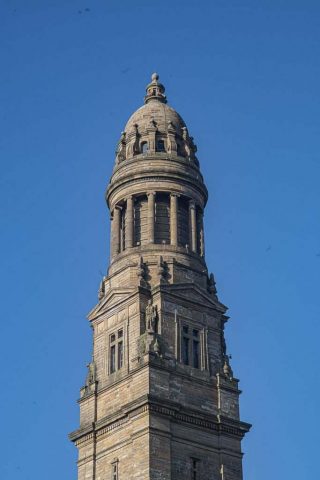 Victoria Tower Greenock municipal building Inverclyde Scotland United Kingdom