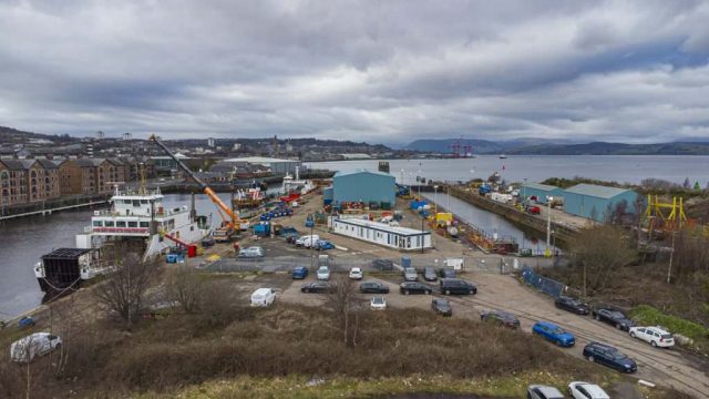 Garvel Dry Dock Grenock Inverclyde Scotland Clyde United Kingdom