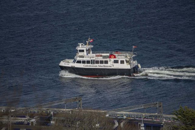 Passenger Dunoon Ferry Calmac Gourock Inverclyde Scotland Clyde United Kingdom