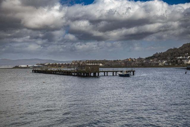 Old janky peir Gourock Cardwell Bay Inverclyde Scotland Clyde United Kingdom