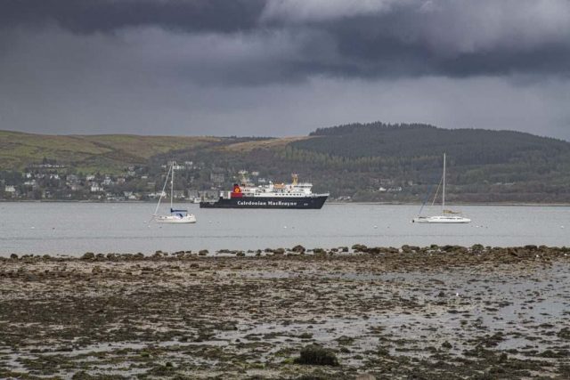 Calmac Lord of isles from Gourock Inverclyde Scotland Clyde United Kingdom