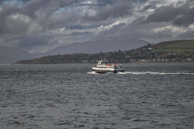 Ali Cat heading to Dunoon from Gourock Inverclyde to Argyle and Bute scotland clyde United Kingdom