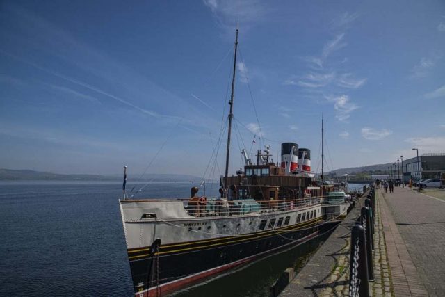 PS Waverly Greenock Custom House Quay Inverclyde Scotland Clyde United Kingdom