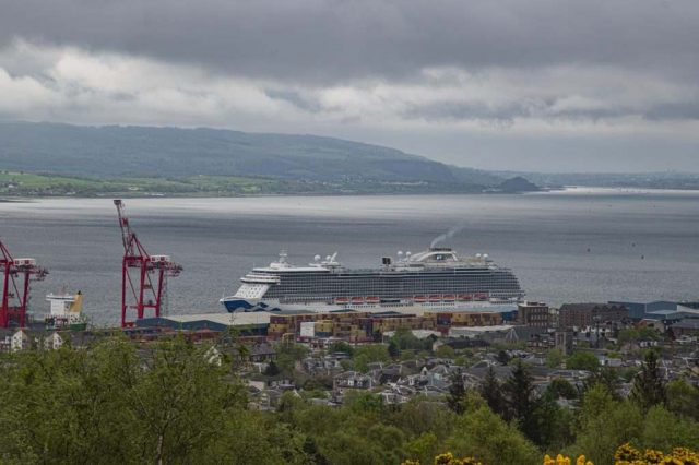 majestic princess from craig to lyle hill Greenock Inverclyde Scotland Clyde United Kingdom