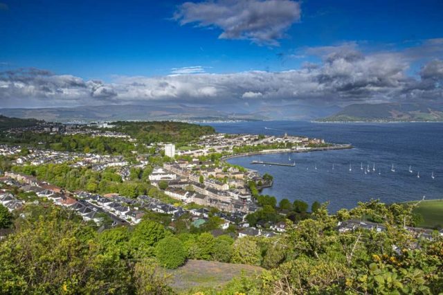 Lyle Hill Greenock Inverclyde Scotland Clyde United Kingdom