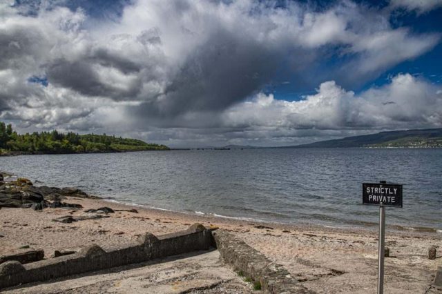 Inverkip Beach Invrclyde Scotland Clyde United Kingdom