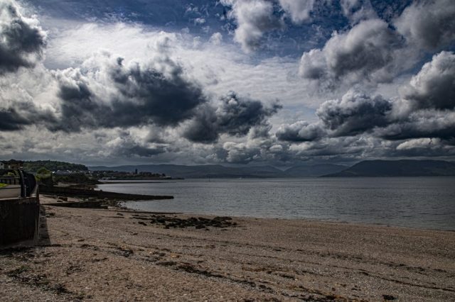Old Navy Buiding Beach Greenock Inverclyde Scotland Clyde Tail o' the bank United Kingdom