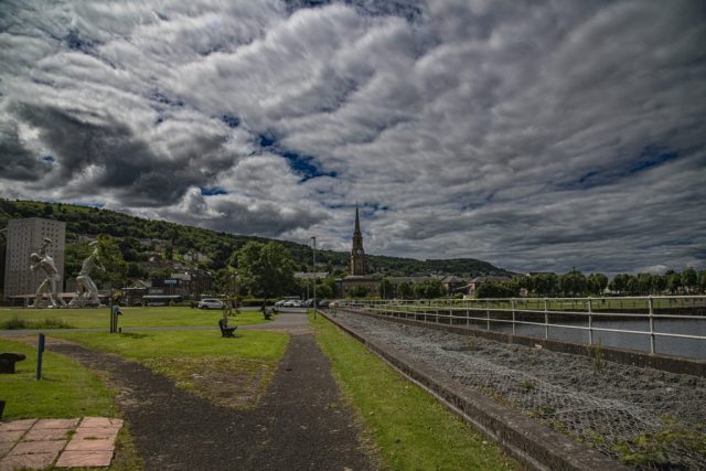 Port Glasgow Coronation Park Inverclyde Scotland Clyde United Kingdom