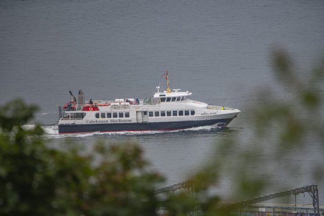 Argyll flyer From Tower Hill Gourock Dunoon to Gourock Ferry Inverclyde Scotland Clyde United Kingdom