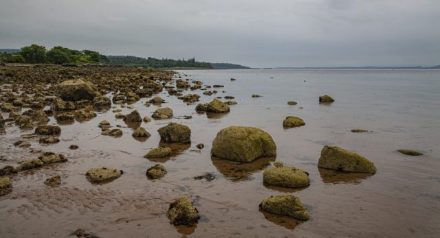 Lunderston bay Gourock Inverclyde Scotland Clyde United Kingdom