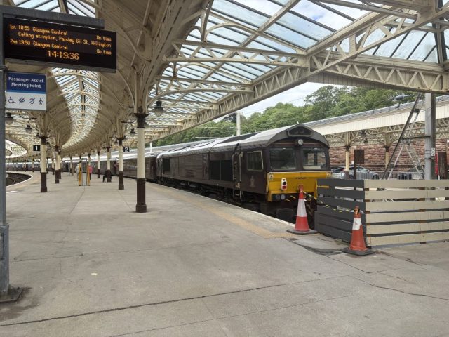 Royal Scotman Train Wemyss Bay Station Inverclyde Scotland United Kingdom