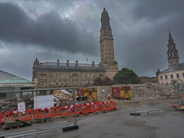 Clyde Square Greenock Town Center Demalsion Inverclyde Scotland United Kingdom