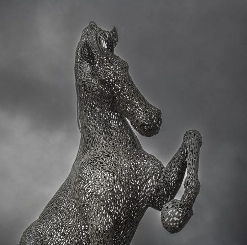 Ginger the horse Greenock Cathcart street Inverclyde Scotland United Kingdom