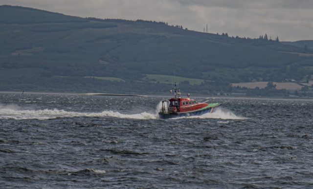 Skua pilot boat Greenock Peel Ports Clydeport Inverclyde Scotland Clyde United Kingdom