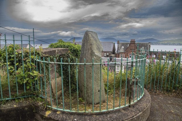 Granny Kempock Stone Gourock Inverclyde Scotland Clyde United Kingdom